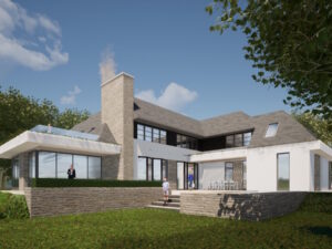 Nieuwbouw villa op landgoed Sancta Maria te Noordwijkerhout